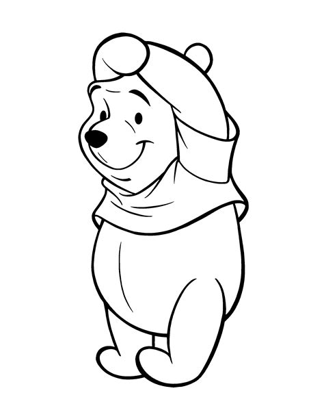 Winnie Pooh para colorear, pintar e imprimir