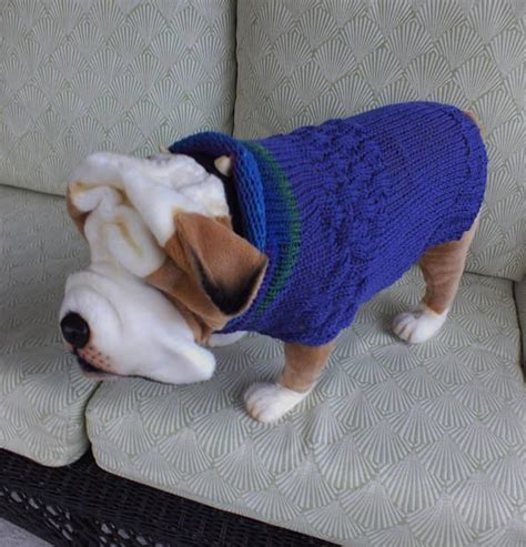 Dog Sweater Hand Knit English Bulldog Toinka 18 inches Hand Knitted Sweaters, Dog Sweater, Tonka ...