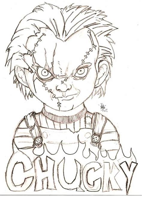 chucky by Eyball on DeviantArt | Scary drawings, Creepy drawings, Scary ...