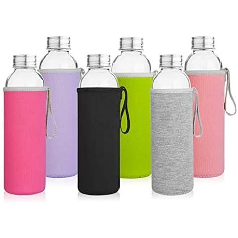 Amazon.com: glass water bottles bulk