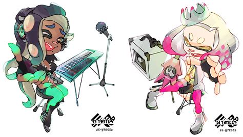 Official Splatoon 2 Pearl and Marina Artwork Released For Splatfest