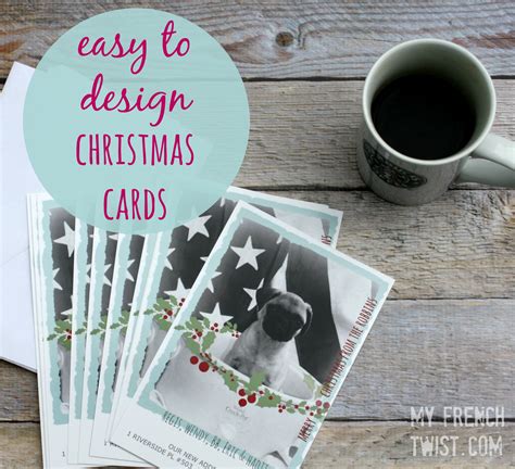 make your own holiday cards with vistaprint - My French Twist