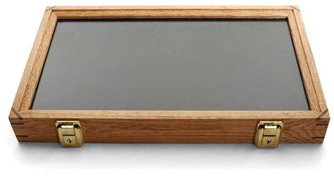 Oak Display Box with Glass Lid | AGRussell.com