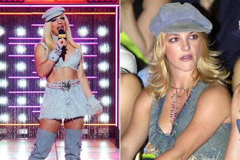 Derrick Barry returns to 'Drag Race' in Britney Spears denim tribute