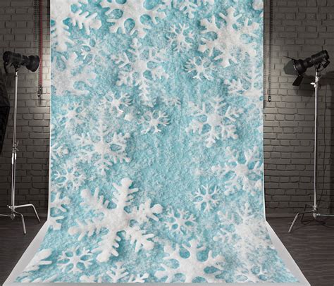 GreenDecor Polyester Fabric 5x7ft Winter Photography Backdrops Green ...