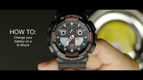 HOW TO change your battery on a G-Shock watch - YouTube