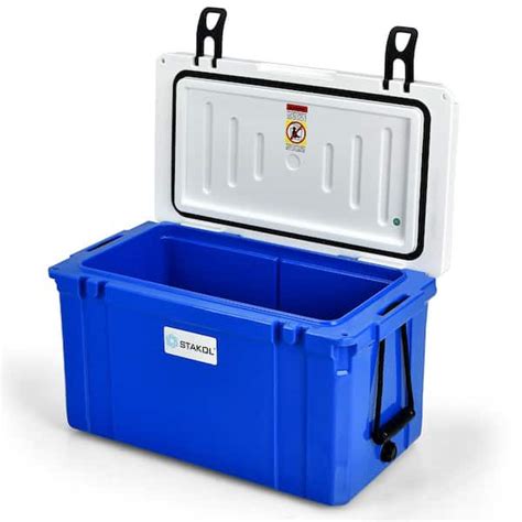 Costway 79 Quart Portable Cooler Ice Chest Leak-Proof 100 Cans Ice Box Camping OP70666BL - The ...