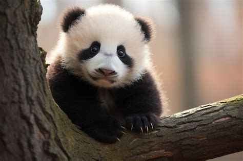 Premium AI Image | A Cute Adorable Baby Panda in its Natural Habitat Generative By Ai