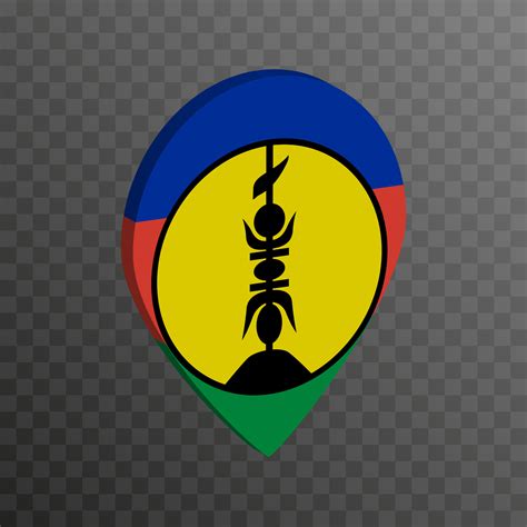 Map pointer with New Caledonia flag. Vector illustration. 17228510 Vector Art at Vecteezy