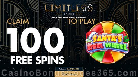 Limitless Casino 100 FREE Spins on Santa’s Reel Wheel RTG Game Exclusive No Deposit New Players ...