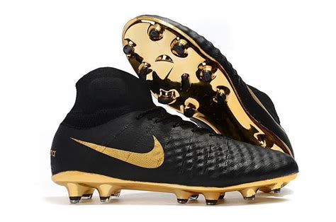 Good Nike Magista Obra II Elite DF FG Sock Soccer Cleats - Black/Gold | Nike magista obra ...