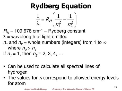 Rydberg equation calculator - serreweek