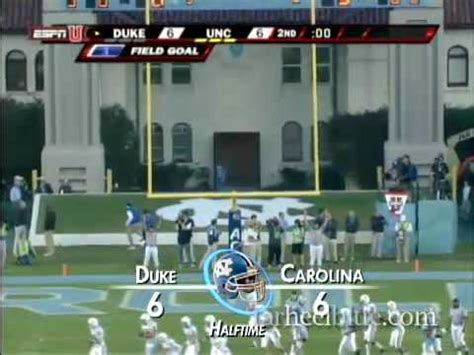 UNC Football Highlights vs. Duke - YouTube