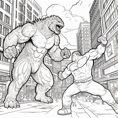 King Kong Vs Godzilla Coloring Pages