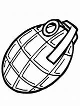 Hand grenade Coloring Page  Funny Pages sketch template