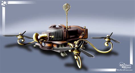 Victorian Steampunk Drone – Mike Ward Draws