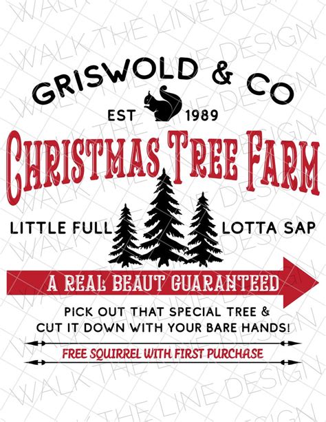 Griswold and Co Christmas Tree Farm SVG & PNG 300 DPI - Etsy ...