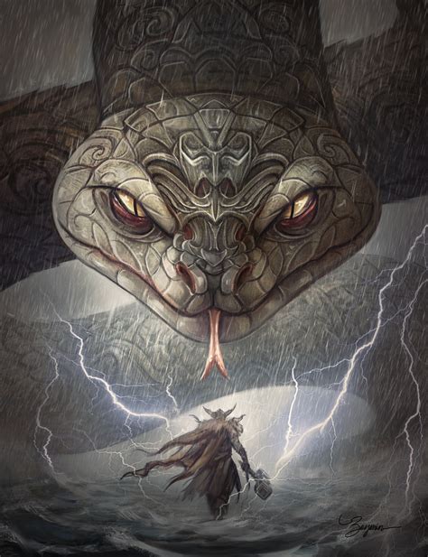 Benjamin Goutte - Thor vs Jormungandr