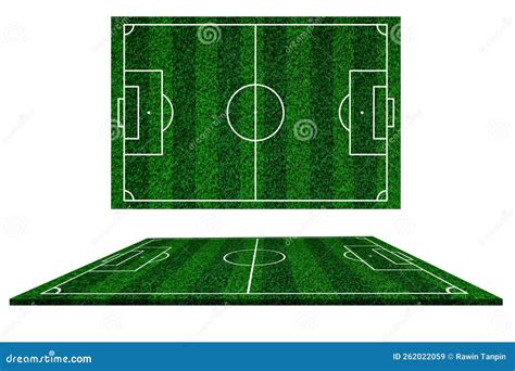 Collection of Soccer Field Elements View,Green Grass Football Field of ...