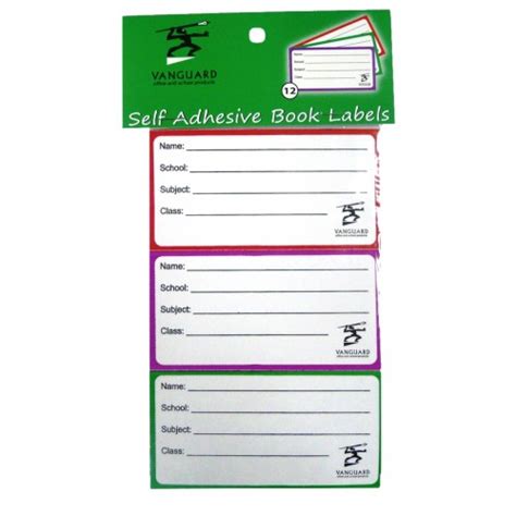 School Book Label - BOSS - School and Office Supplies