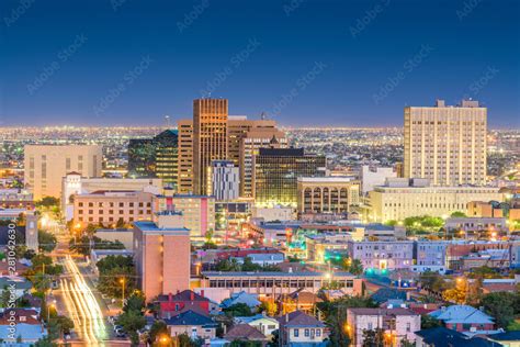 El Paso, Texas, USA Downtown Skyline Stock Photo | Adobe Stock