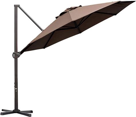 Amazon.com: Abba Patio 11 Ft Offset Patio Umbrella with Crank Lift and Tilt and Cross Base, 11 ...