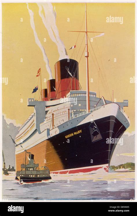 Queen mary ship 1930s hi-res stock photography and images - Alamy