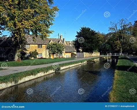 River Eye, Lower Slaughter, England. Stock Image - Image of cotswolds ...