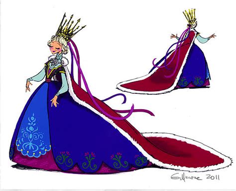 Frozen Anna Coronation Dress Concept Art