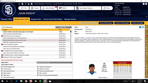 Career Ending Injury for Julio Urias : r/OOTP