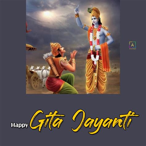 Gita Jayanti Wishes Image - All Over Shayari