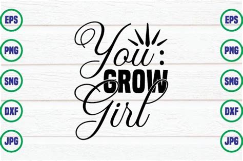 You Grow Girl Graphic by MockupStory · Creative Fabrica