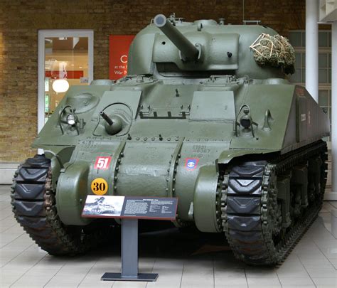 M4A4 Sherman_tank at_the_Imperial_War_Museum front view - NO Car NO Fun ...