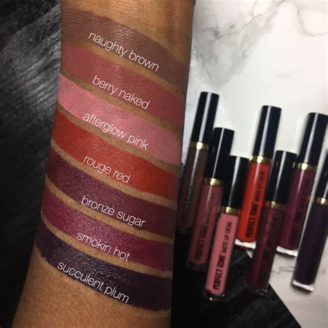 Black Radiance Liquid Lipstick Swatches on Dark Skin #Regram via ...