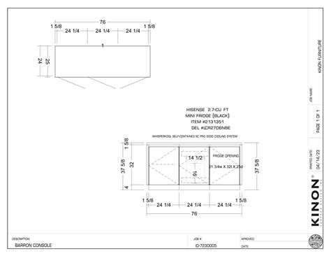 Barron Console V2 - Kinon Surface Design Inc.