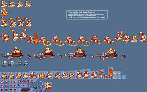 The Spriters Resource - Full Sheet View - Kirby: Mass Attack - King Dedede