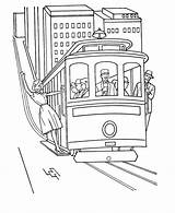 Cable Car San Francisco Drawing sketch template