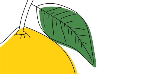 Minimal Lemon Print Line Art Print Kitchen Wall Decor Fruit | Etsy