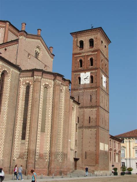 The Cathedral Of Asti (Italy) Stock Photo - Image of bell, italy: 19232482