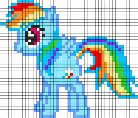 Rainbow Dash Mlp Perler Bead Pattern Bead Sprites Characters Fuse | My ...