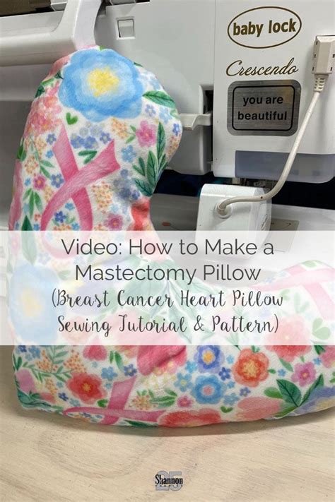 How to make a mastectomy pillow – Artofit