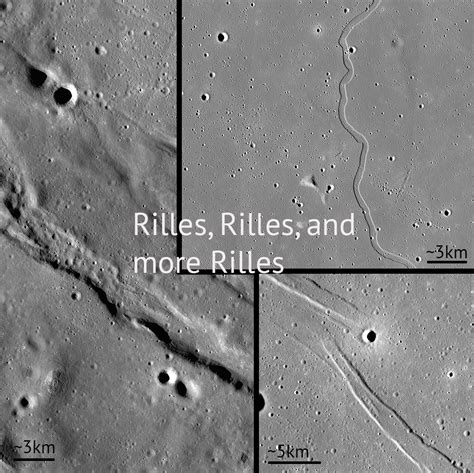 Rilles and Rilles: Sinuous, Straight, and Arcuate | Lunar Reconnaissance Orbiter Camera