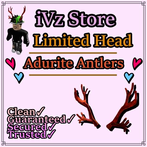 CLEAN LIMITED HEAD ROBLOX - Adurite Antlers (AA) | Shopee Malaysia