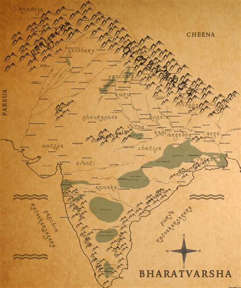 Ancient India Map For Kids