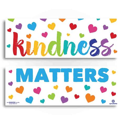 Kindness Matters Classroom Posters – Sproutbrite