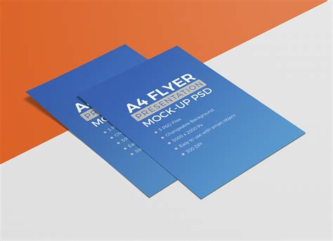 3 Free Premium Quality A4 Size Flyer / Resume Mockup PSD Set - Good Mockups