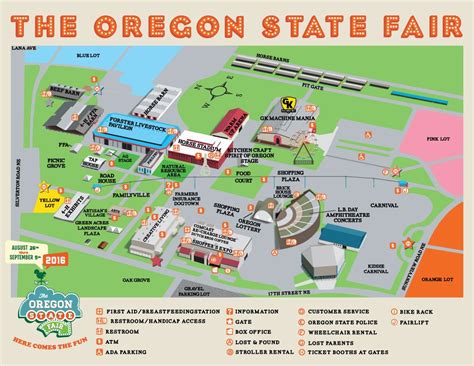 Fairgrounds Map | Local festivals, Oregon State Fair