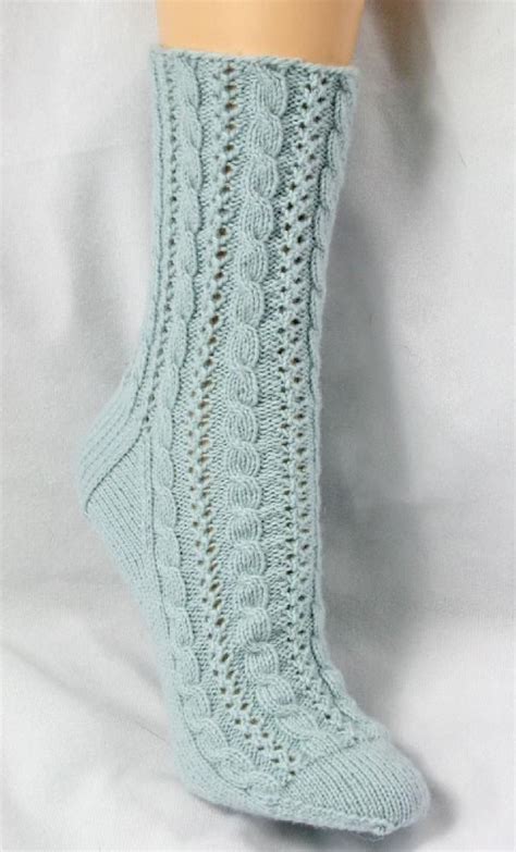 Cabled Lace Socks Sock Knitting Patterns, Free Knitting, Knitting ...