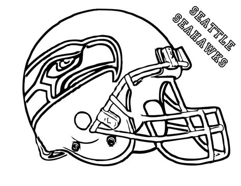 Seattle Seahawks Football Helmet coloring page - Download, Print or ...