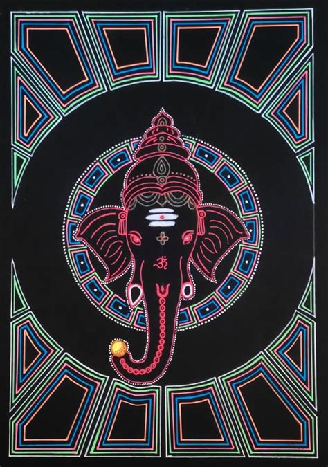 Ganpati Bappa Artwork on Black Paper in 2022 | Artwork, Paper artwork, Black paper